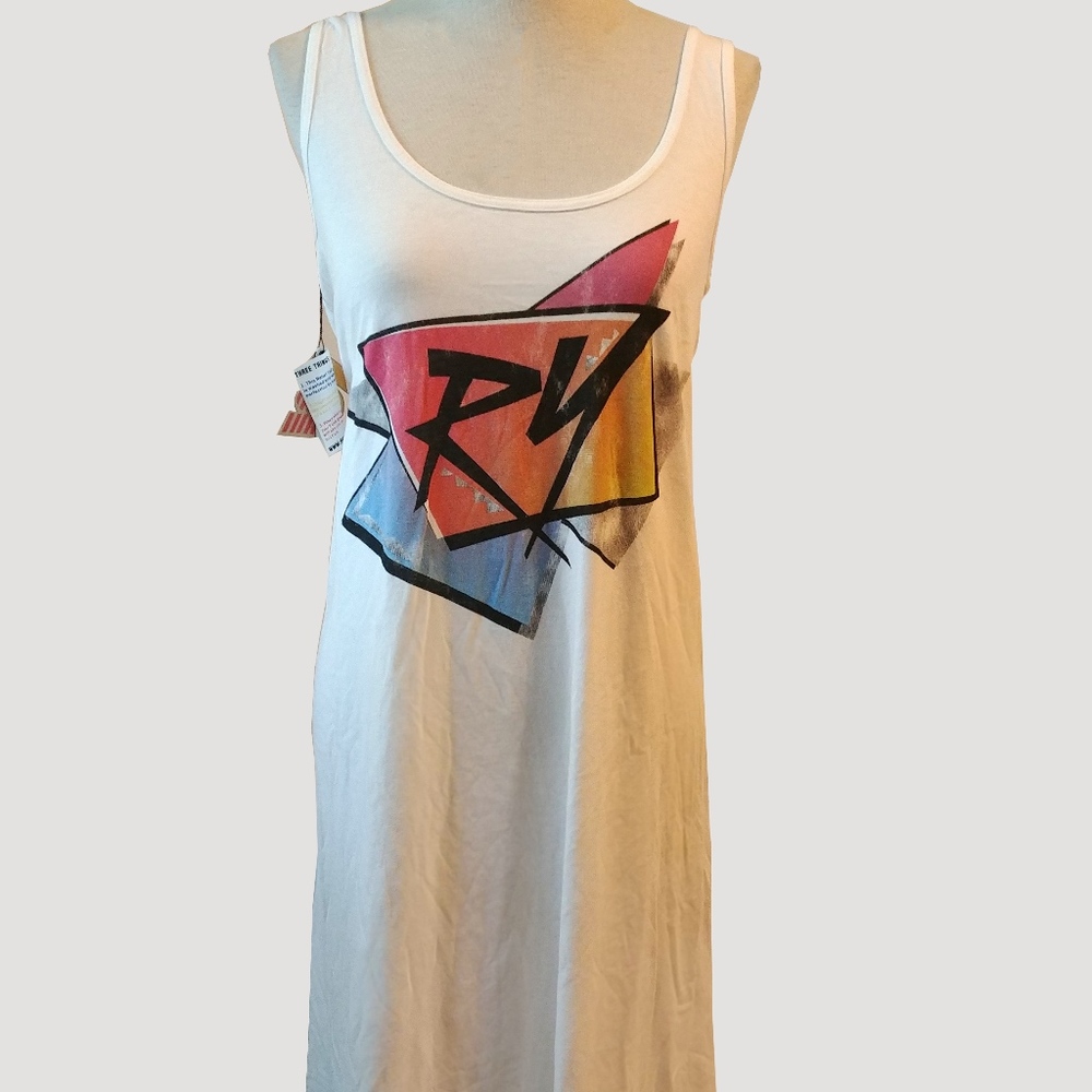 Rebel yell maxi dress long white dress new